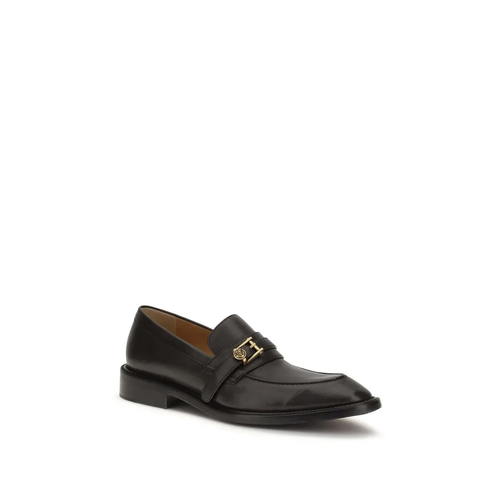 Black Calf Leather Bos Taurus Slip - On Loafers - Image 2