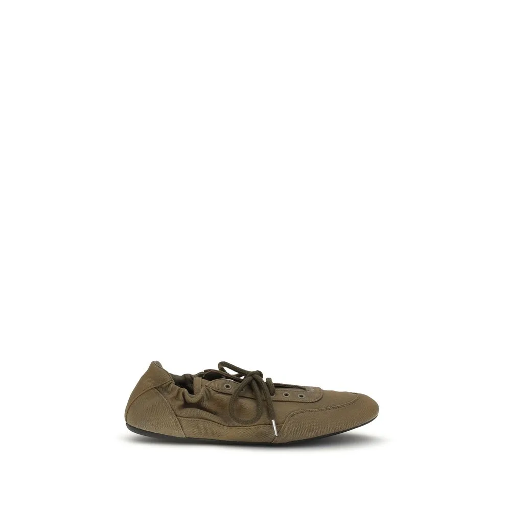 Bicolor Cotton Athletic Sneakers