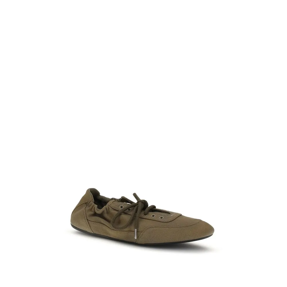 Bicolor Cotton Athletic Sneakers - Image 2