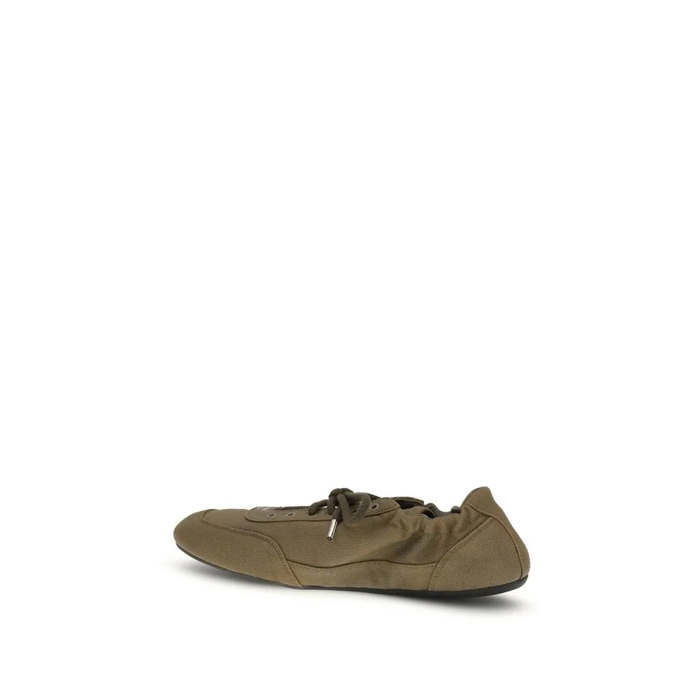 Bicolor Cotton Athletic Sneakers - Image 3