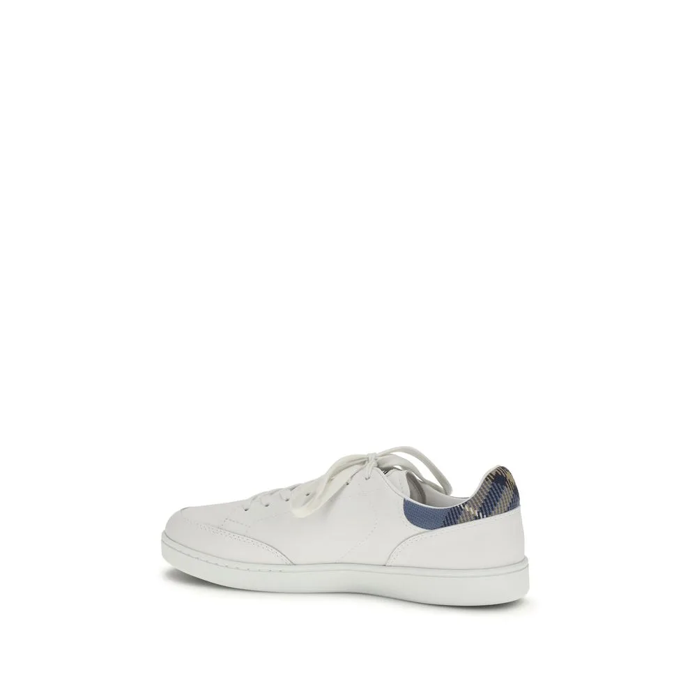 White Calf Leather Bos Taurus Low Top Sneakers - Image 3