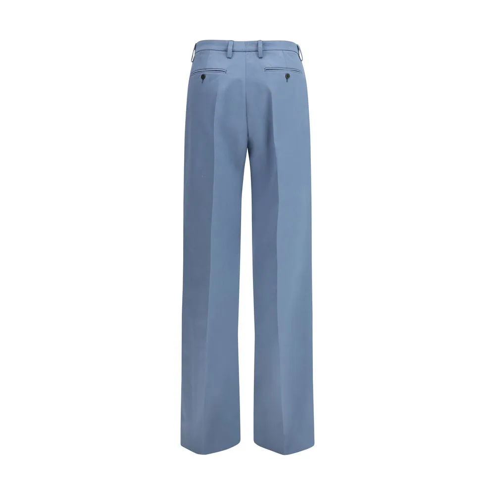 Blue Cotton Chino Pants - Image 2