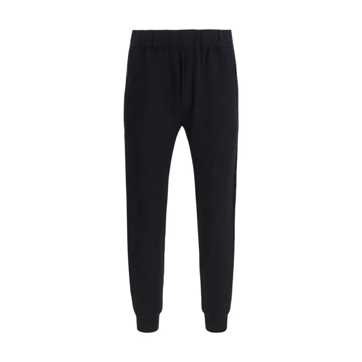 Black Nylon Athletic Pants