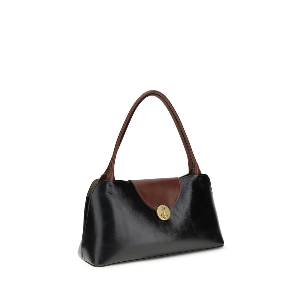 Black Calf Leather Bos Taurus Shoulder Bag - Image 2