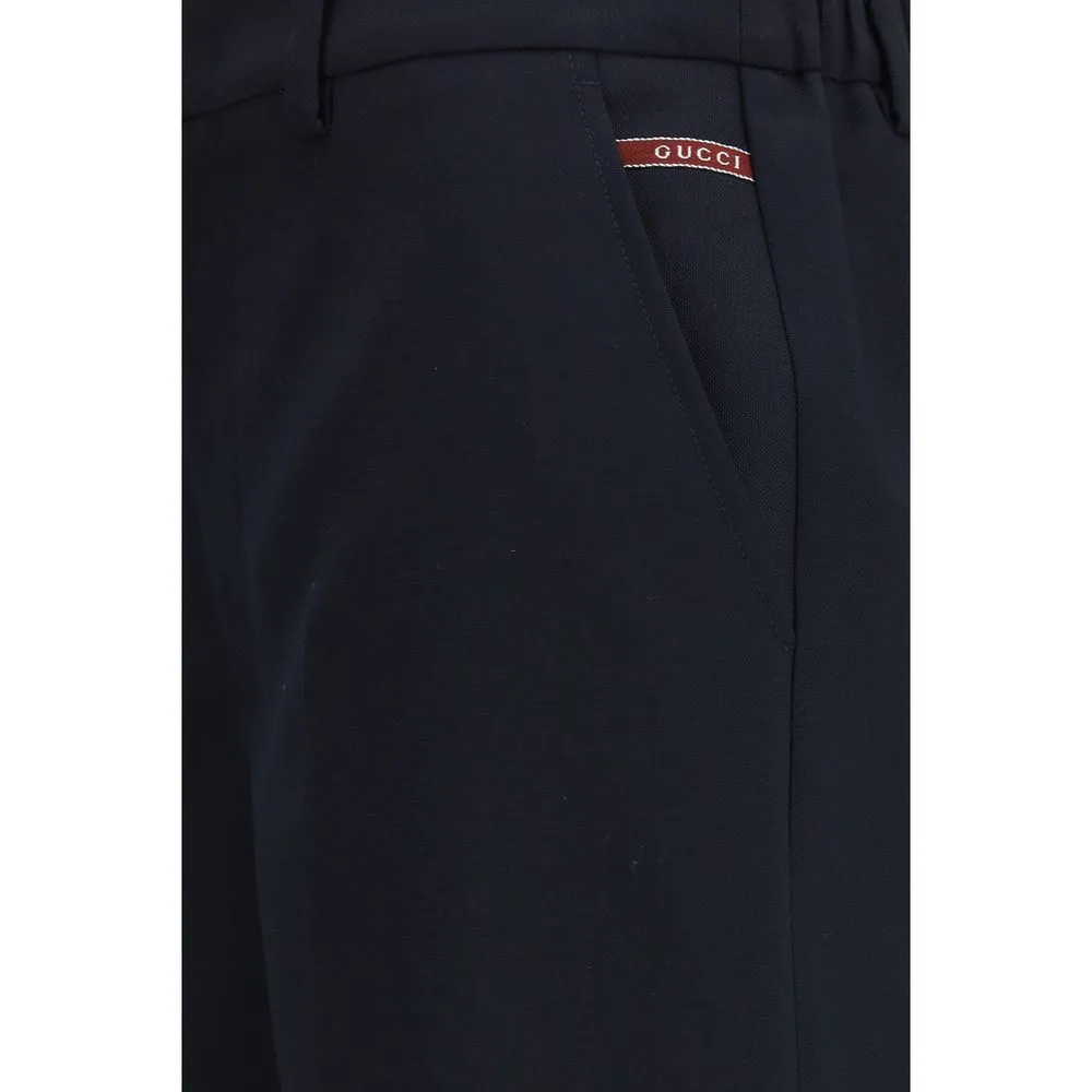 Black Cotton Bermuda Shorts - Image 3
