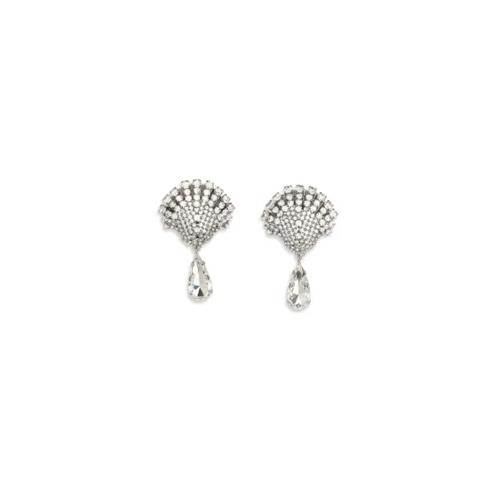 Silver Metal Earrings