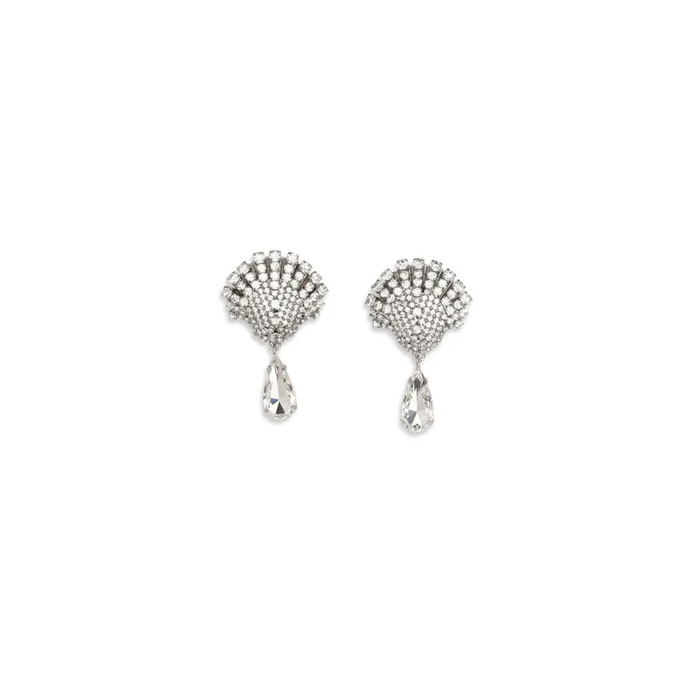 Silver Metal Earrings