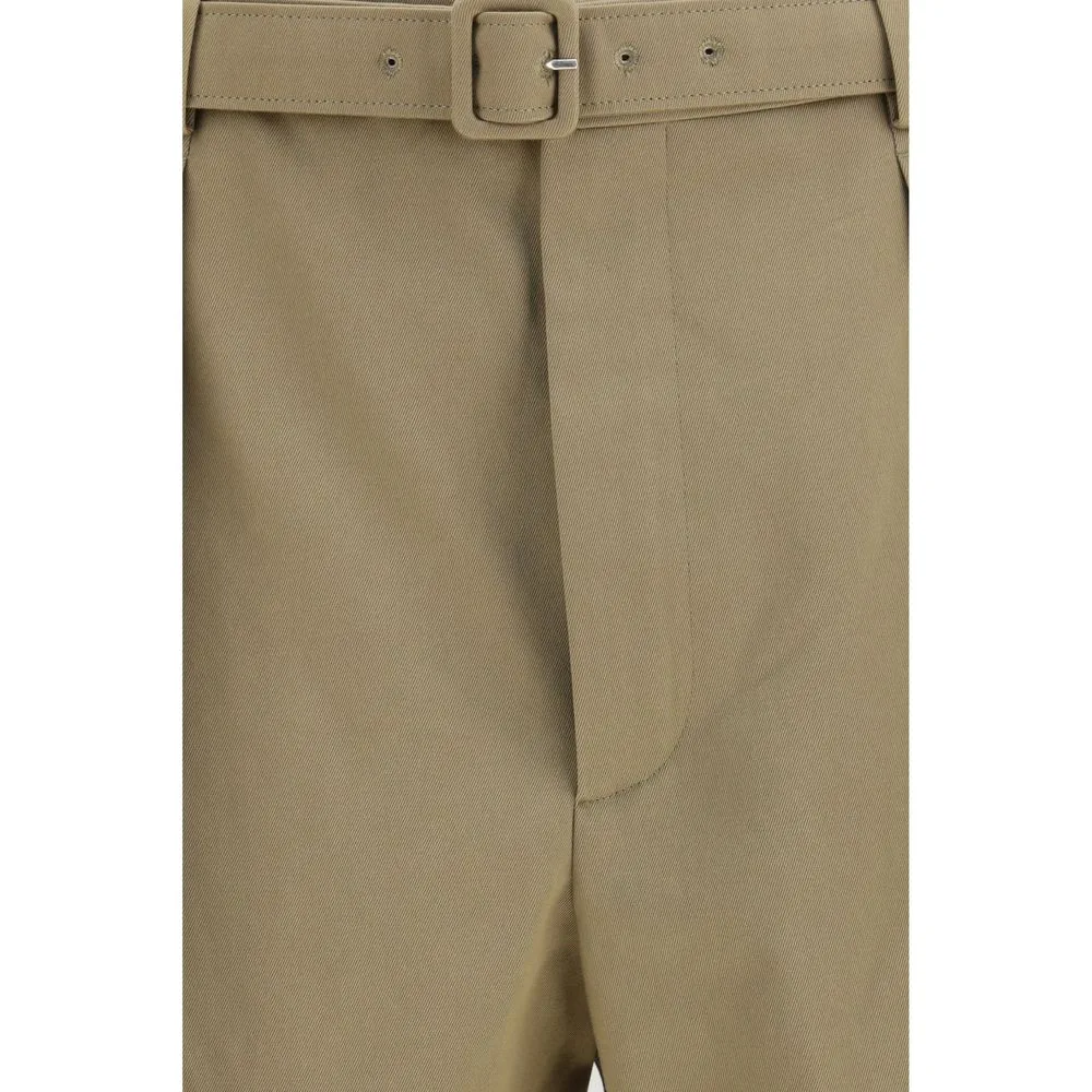 Beige Cotton Bermuda Shorts - Image 3