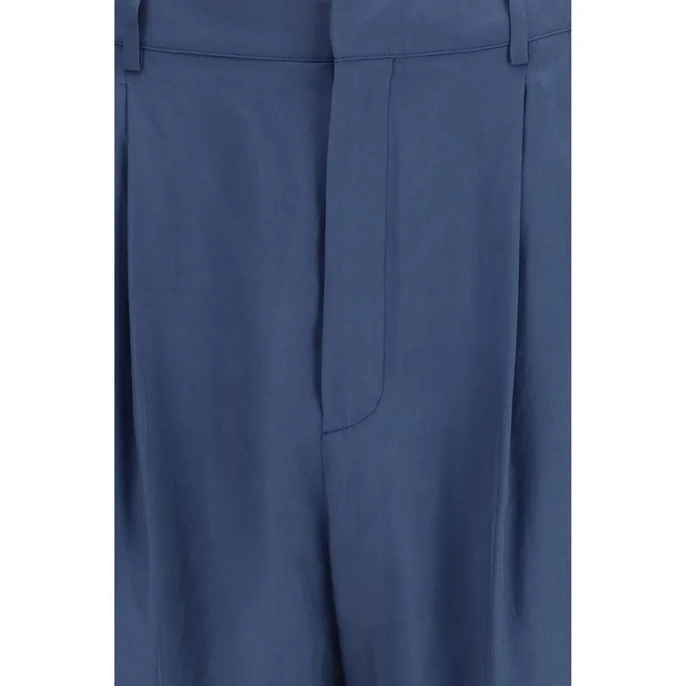 Blue Silk Dress Pants - Image 3