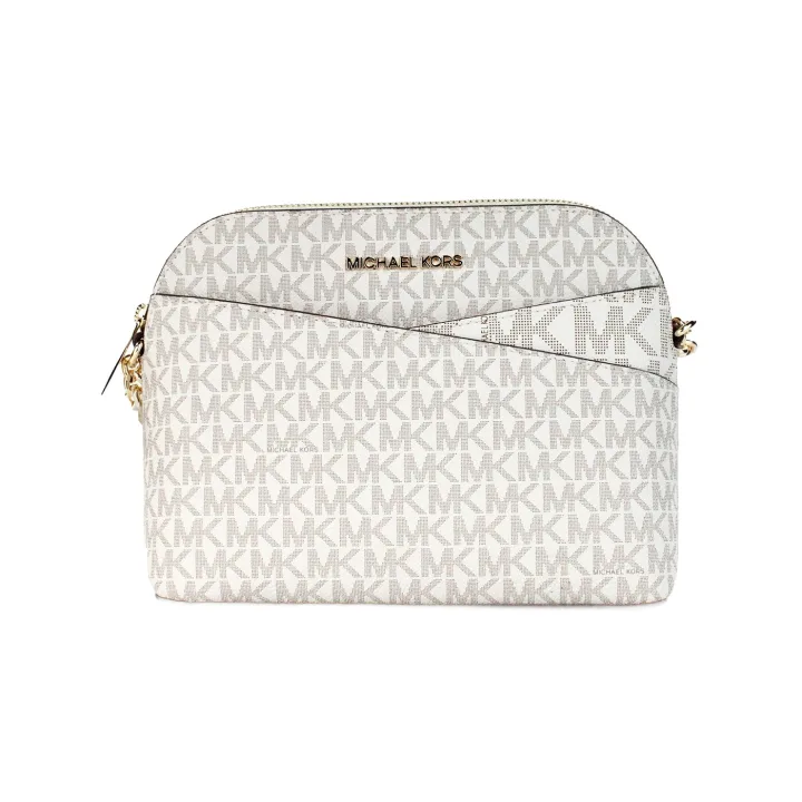 Michael Kors Women'S Back Slip Pocket Signature Canvas Crossbody Bag