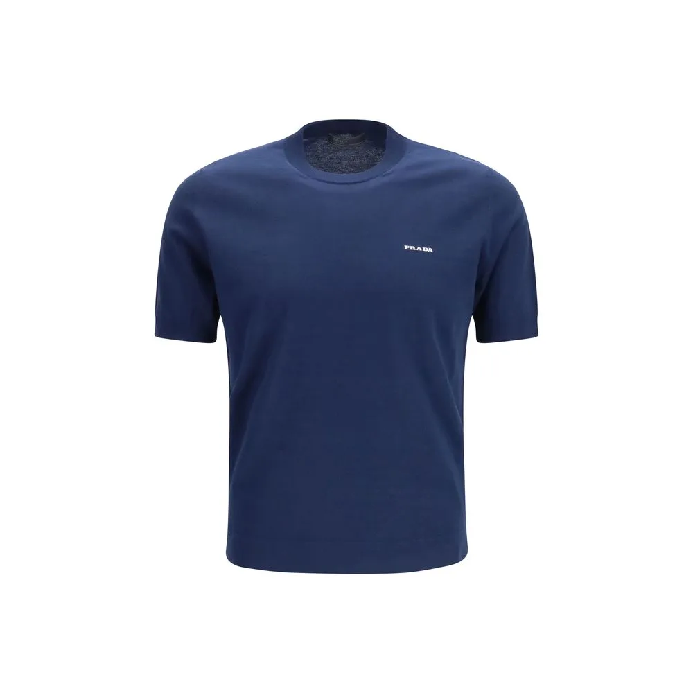 Blue Cotton T - Shirt