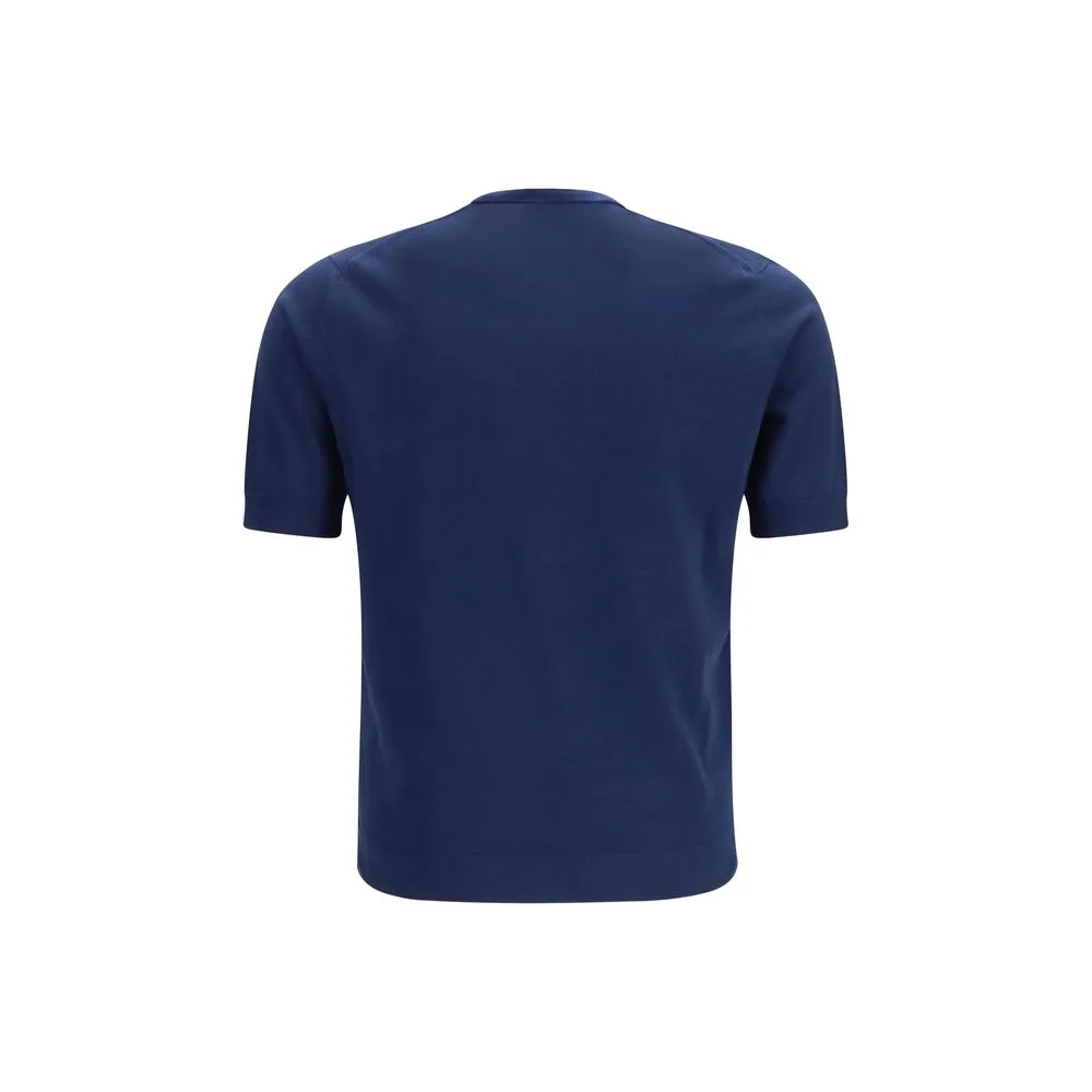 Blue Cotton T - Shirt - Image 2