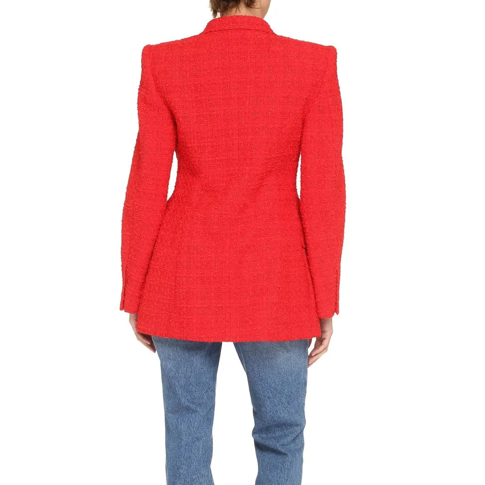 Red Cotton Blazer - Image 3