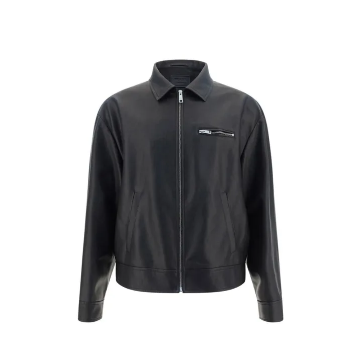 Black Lamb Leather Leather Jacket