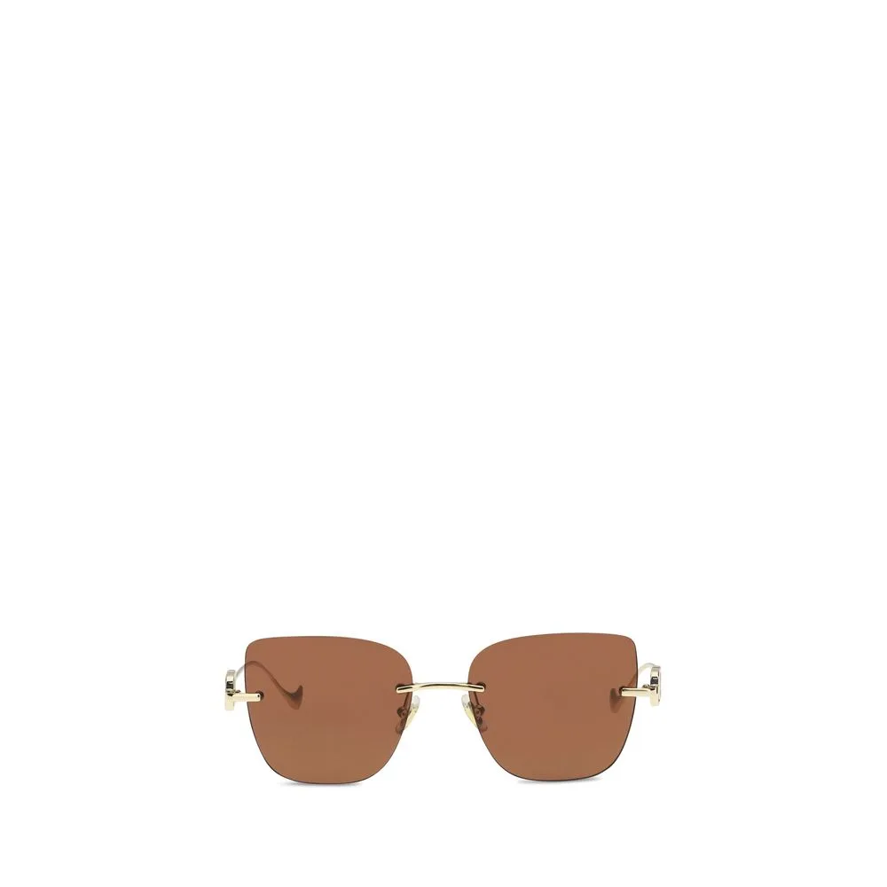 Brown Metal Sunglasses