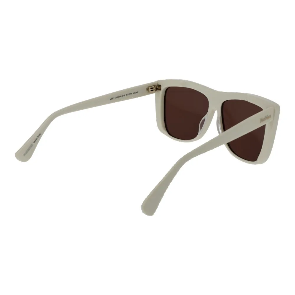 White Acetate Sunglasses - Image 3