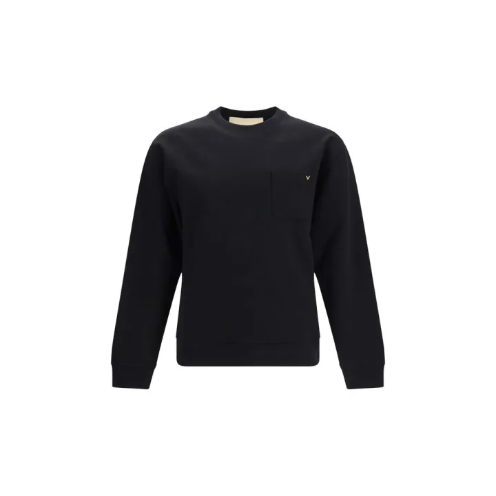 Black Cotton Sweatshirt