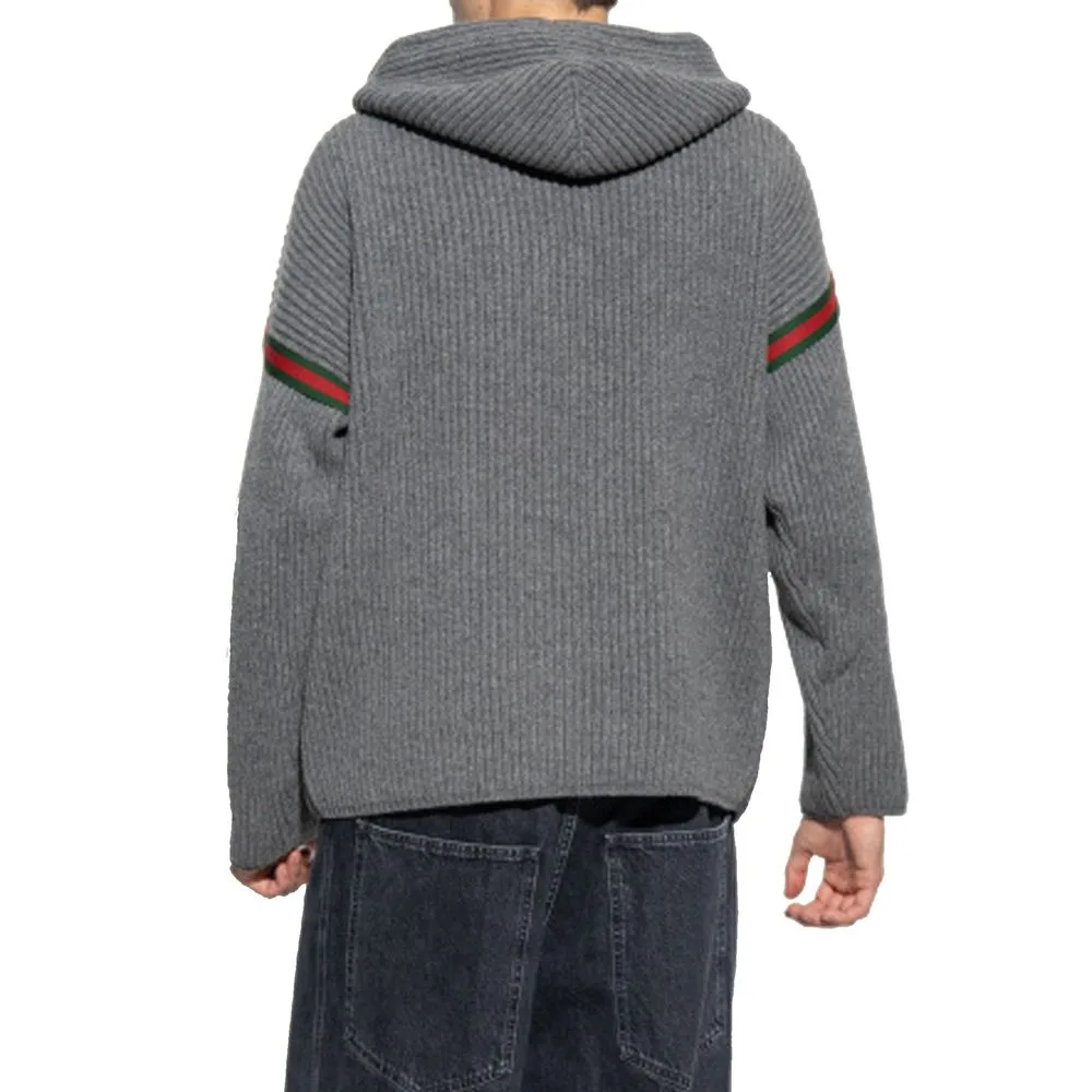 Gray Cashmere Sweatshirt - Image 3