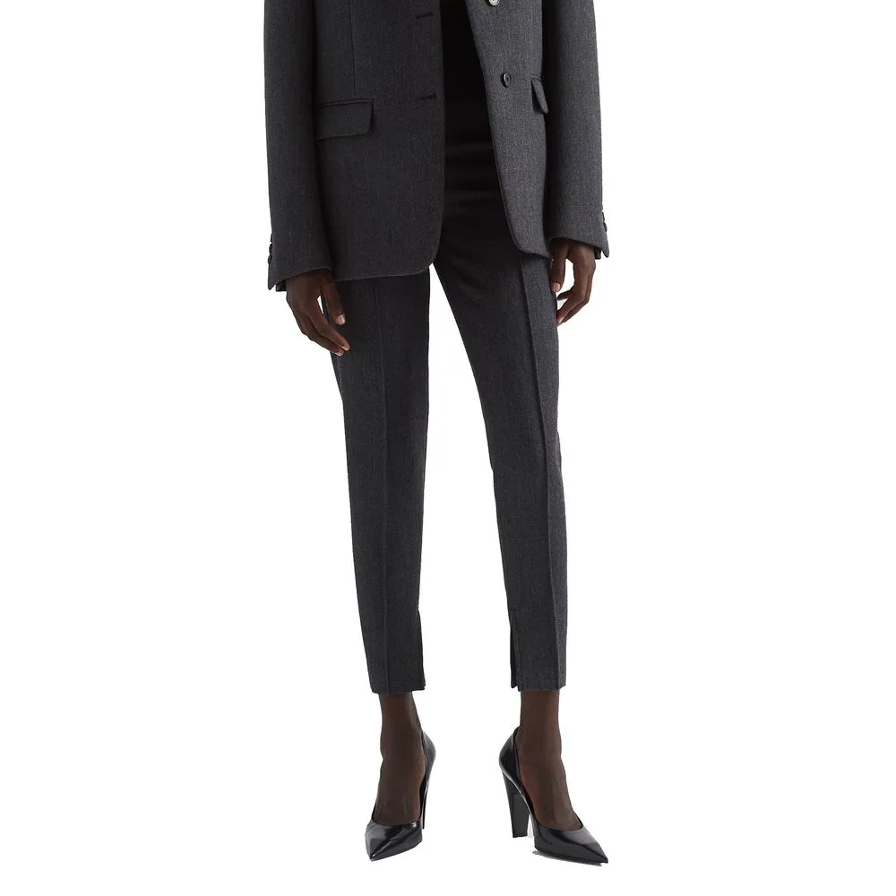 Gray Elastane Pants - Image 2