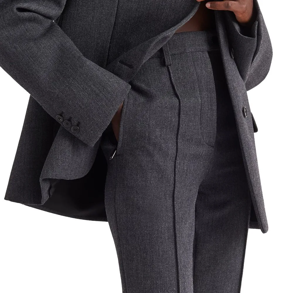 Gray Elastane Pants - Image 3