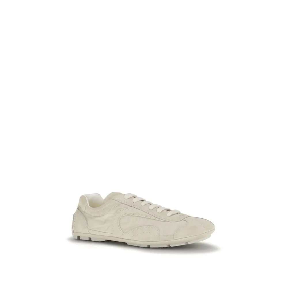 Beige Calf Leather Bos Taurus Sneakers - Image 2