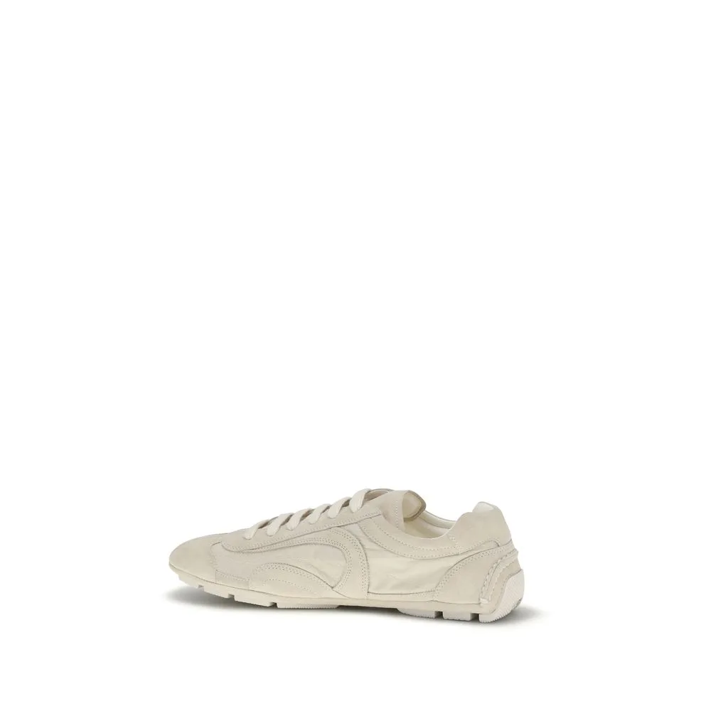 Beige Calf Leather Bos Taurus Sneakers - Image 3