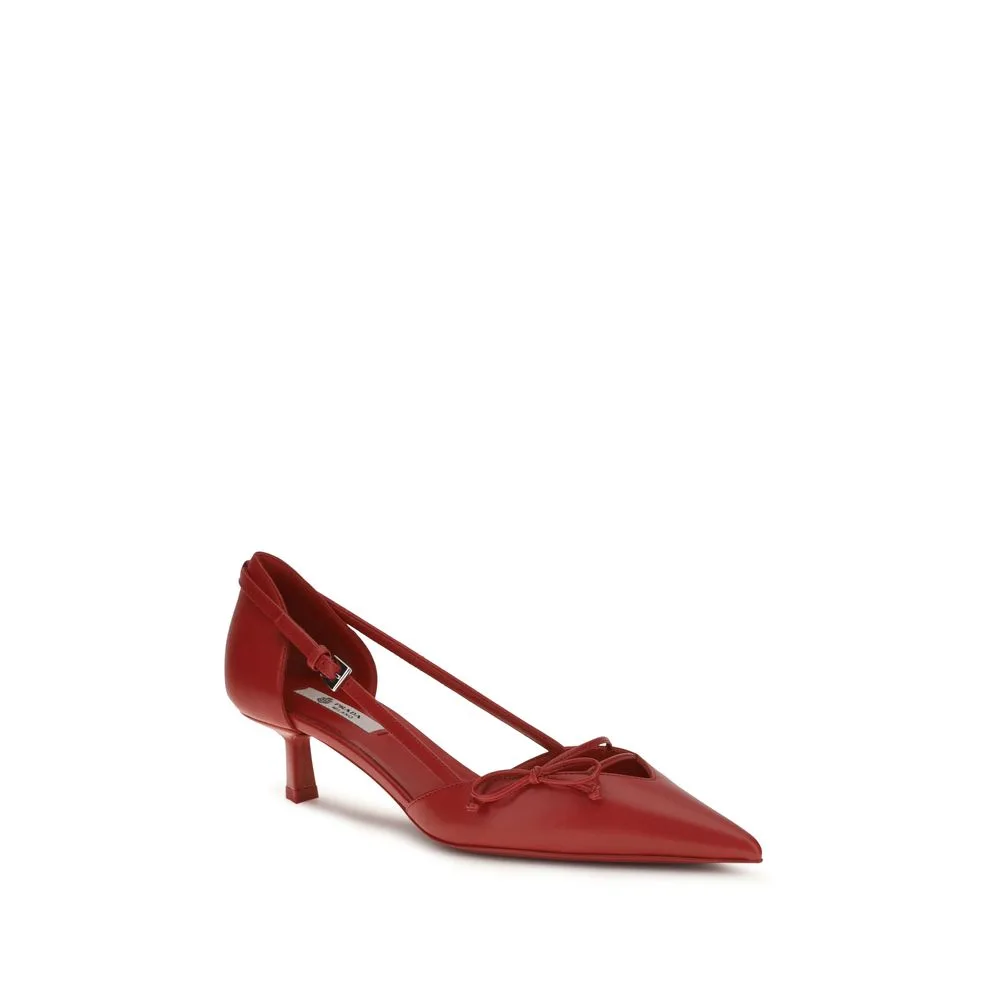 Red Goatskin High Heel Pumps - Image 2