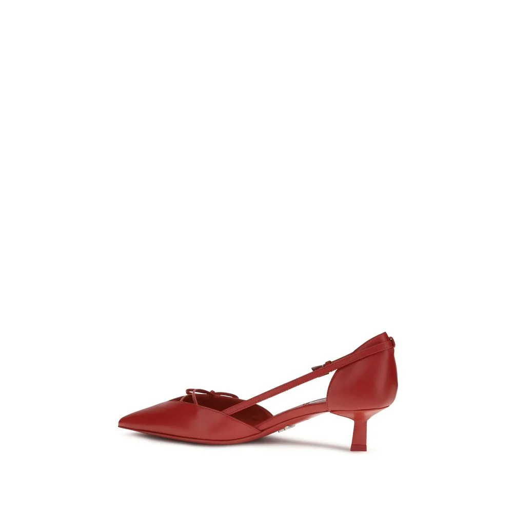 Red Goatskin High Heel Pumps - Image 3