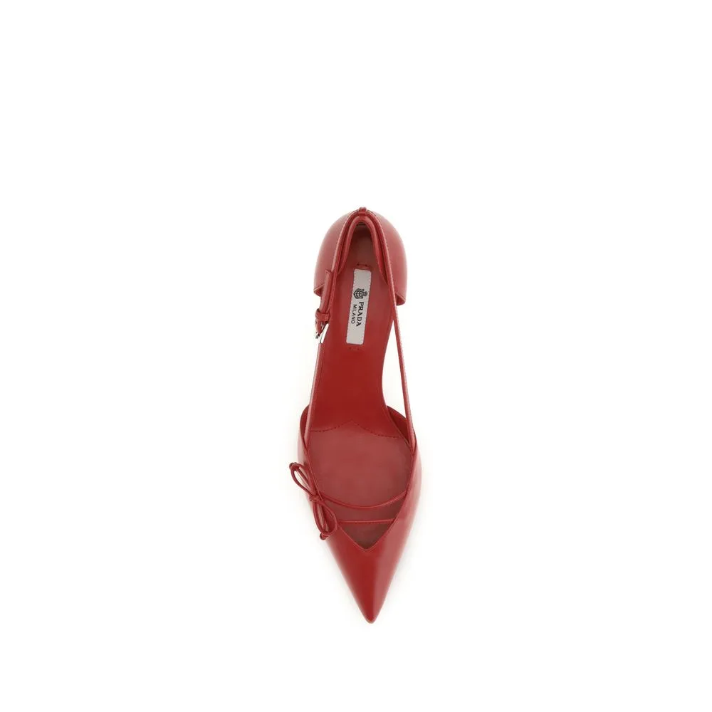 Red Goatskin High Heel Pumps - Image 4