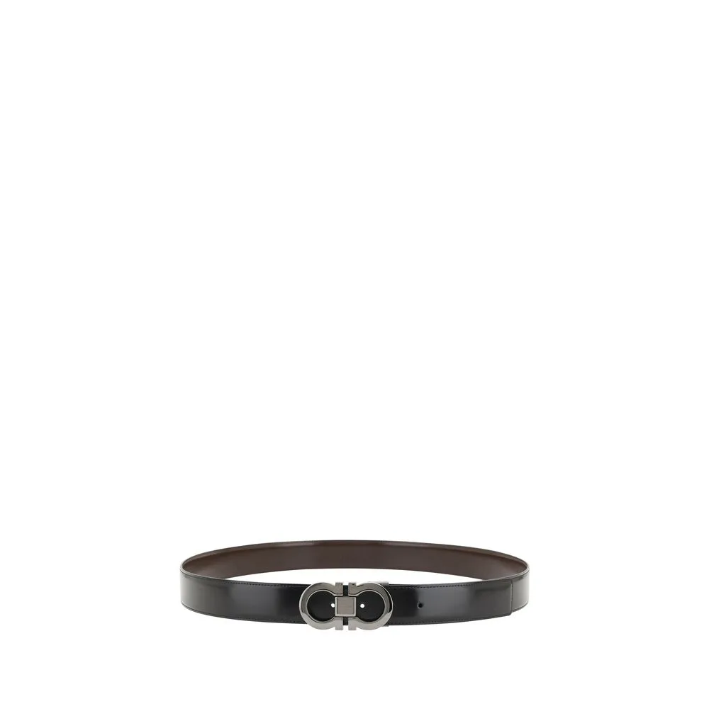 Black Calf Leather Bos Taurus Belt - Image 2