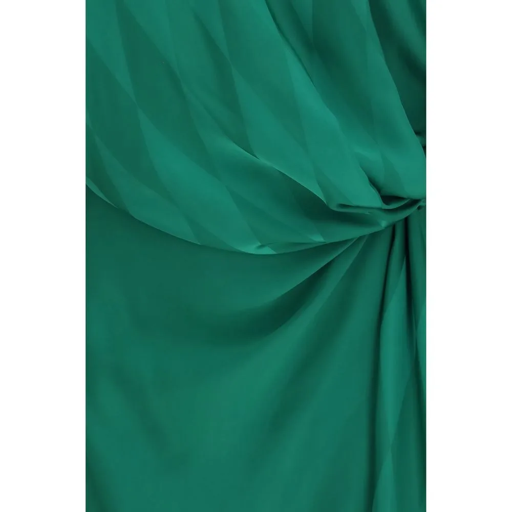 Bicolor Silk Casual Dress - Image 3