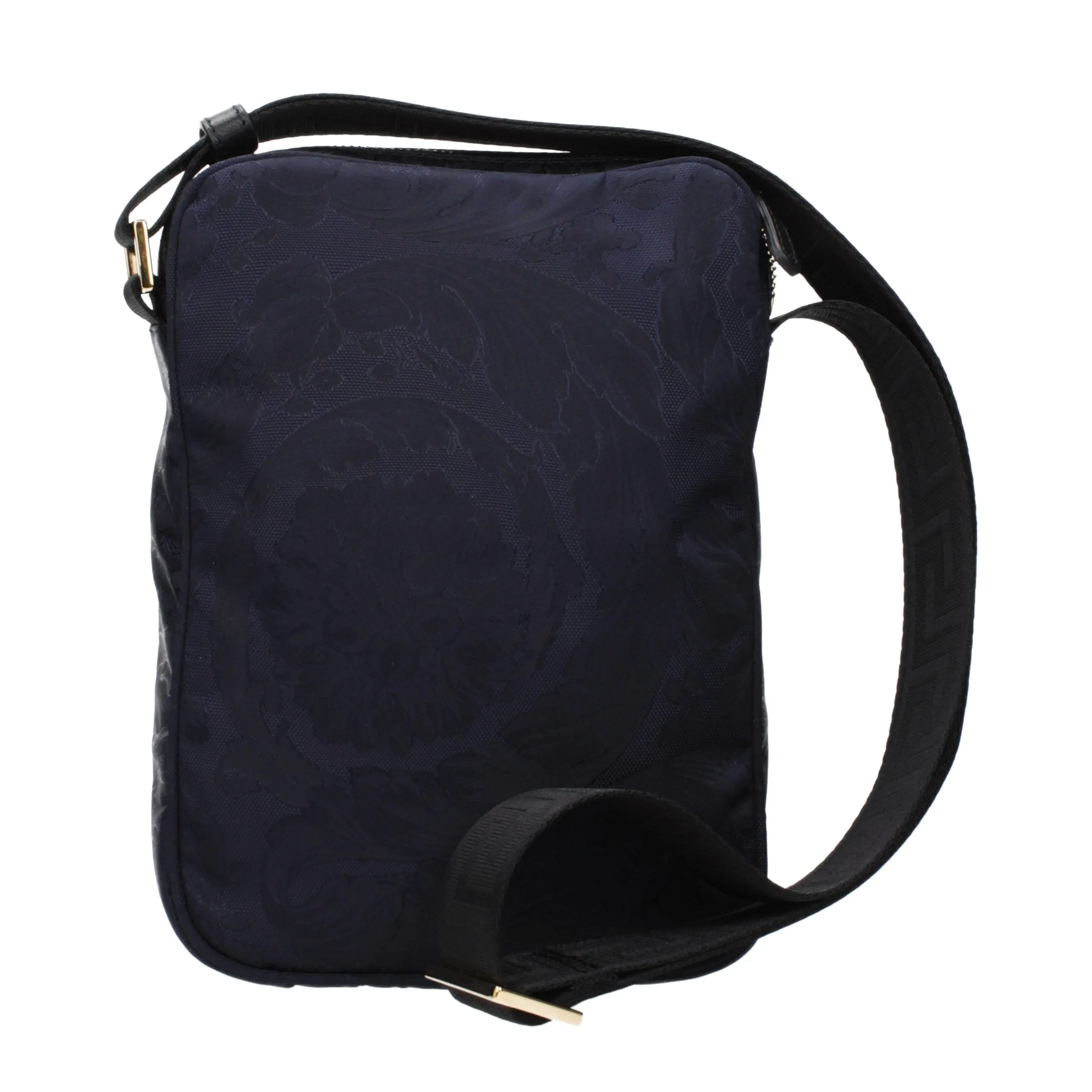 Blue Fabric Crossbody Bag - Image 3