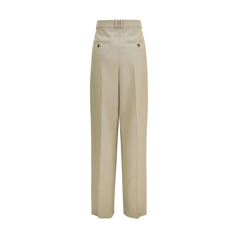 Beige Wool Oves Aries Dress Pants - Image 2