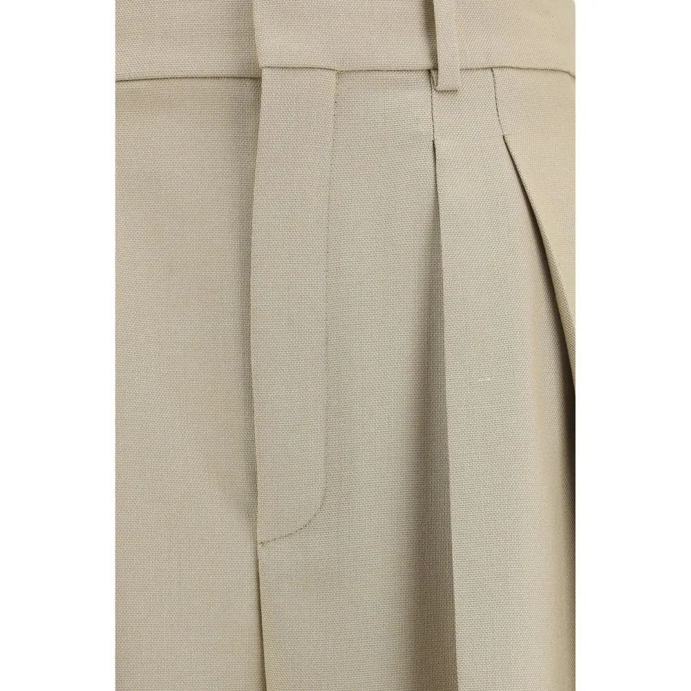 Beige Wool Oves Aries Dress Pants - Image 3
