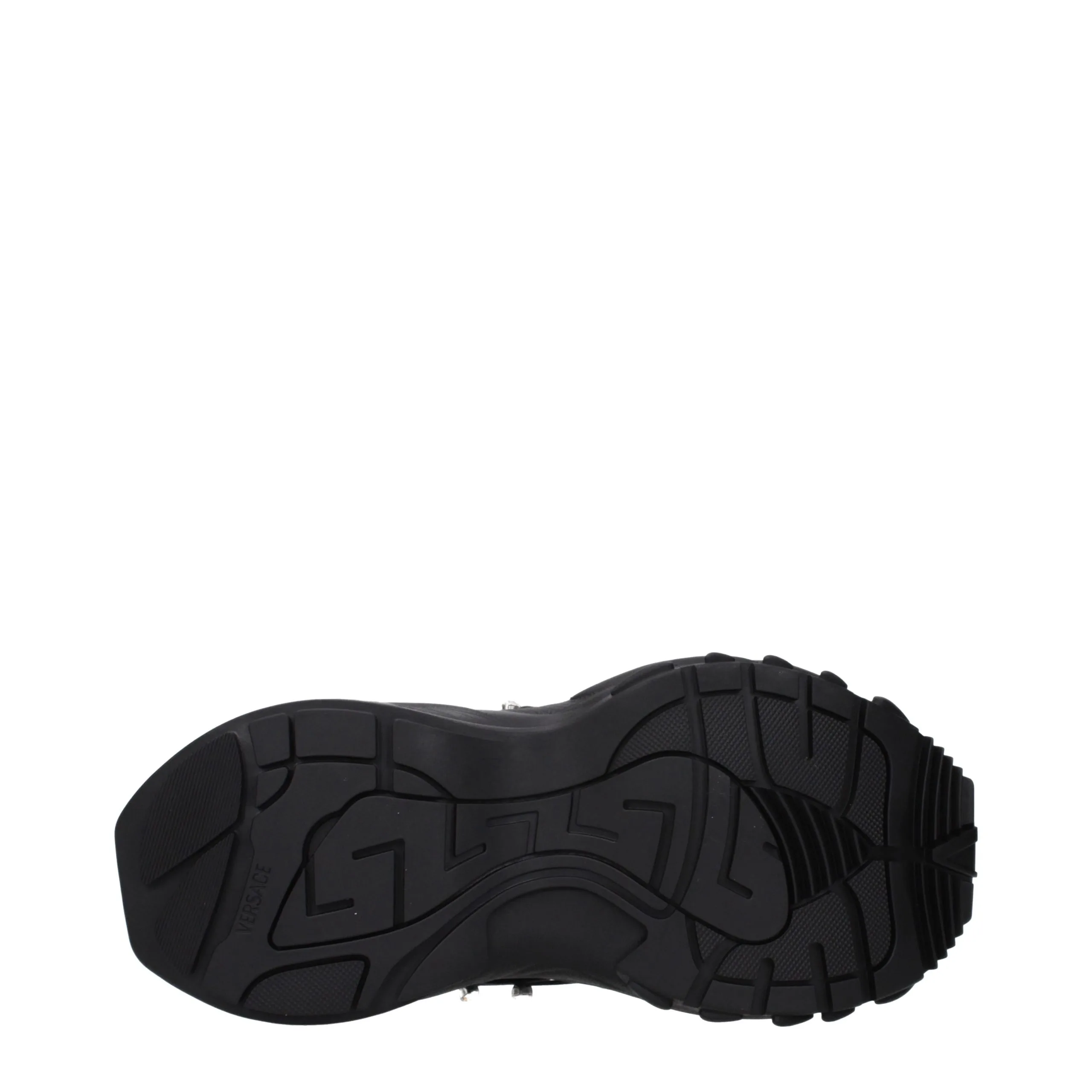 Black Fabric Chunky Sneakers - Image 5