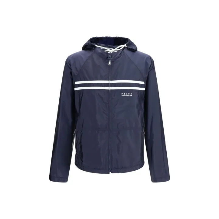 Blue Nylon Shell Jacket