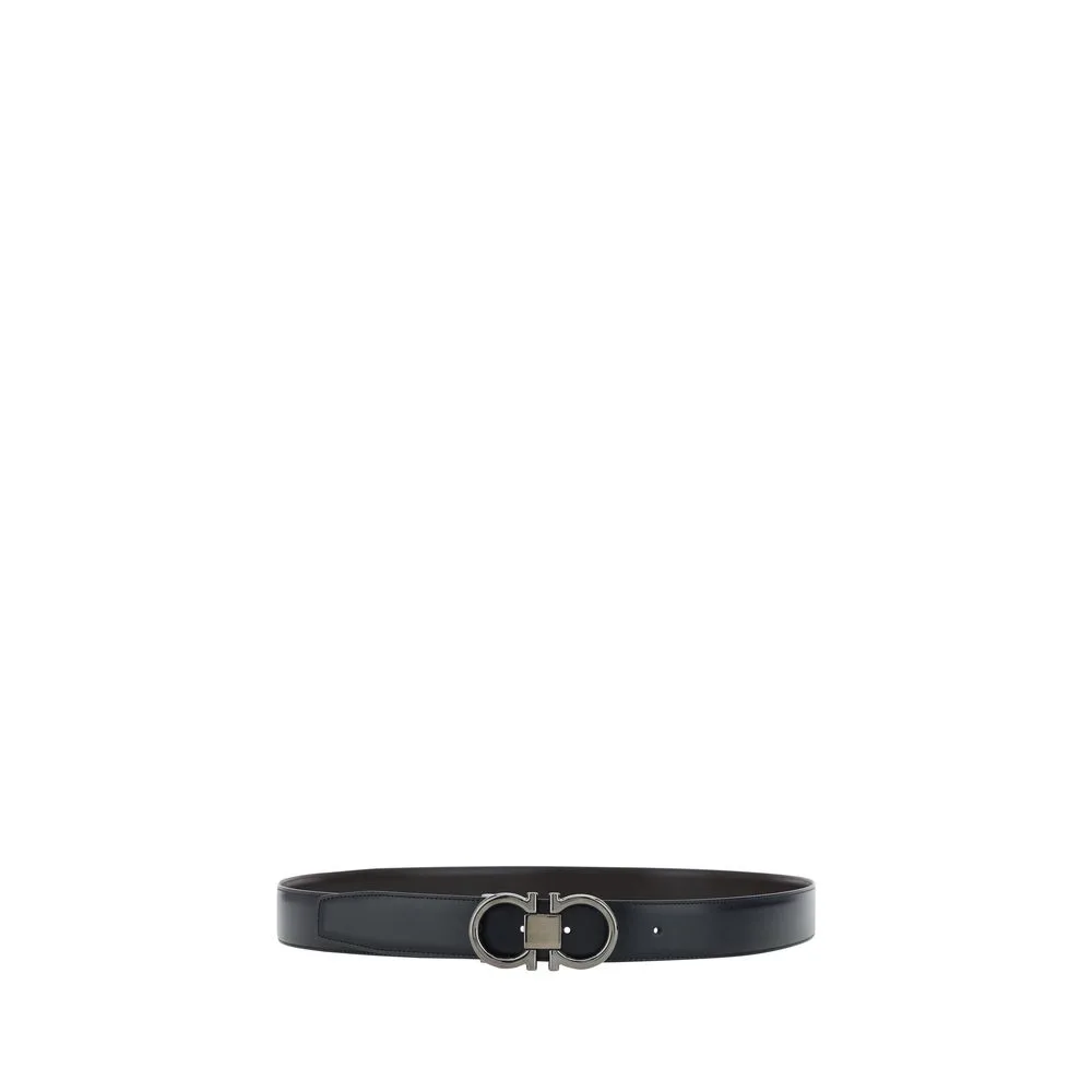 Black Calf Leather Bos Taurus Regular Belt - Image 2