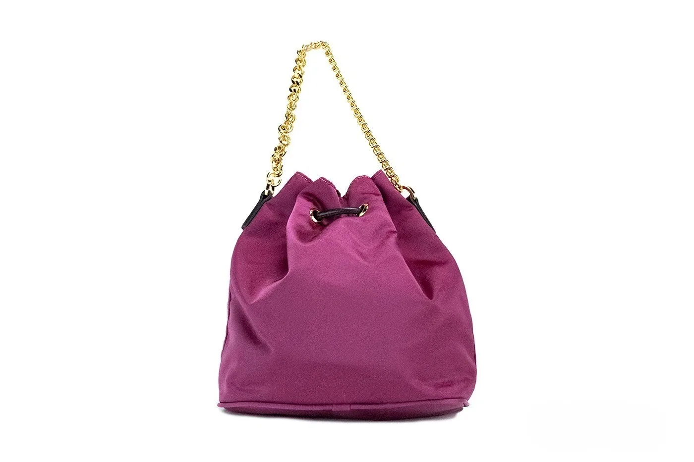 Versace Small Dahlia Nylon Medusa Pendant Bucket Chain Crossbody Bag Purse - Image 2