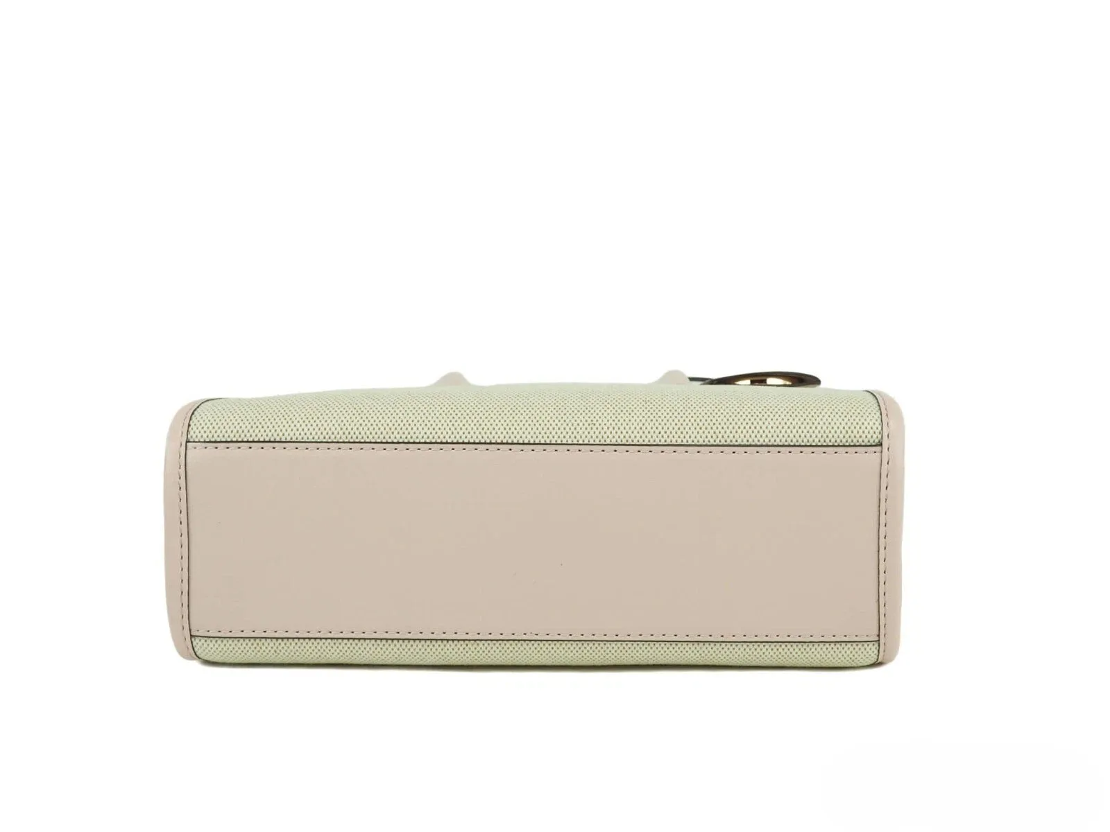 Michael Kors Mirella Small Powder Blush Canvas Shopper Crossbody Handbag Purse - Image 3