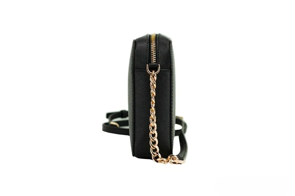Michael Kors East West Crossbody Bag (Black/Gold) - Image 4