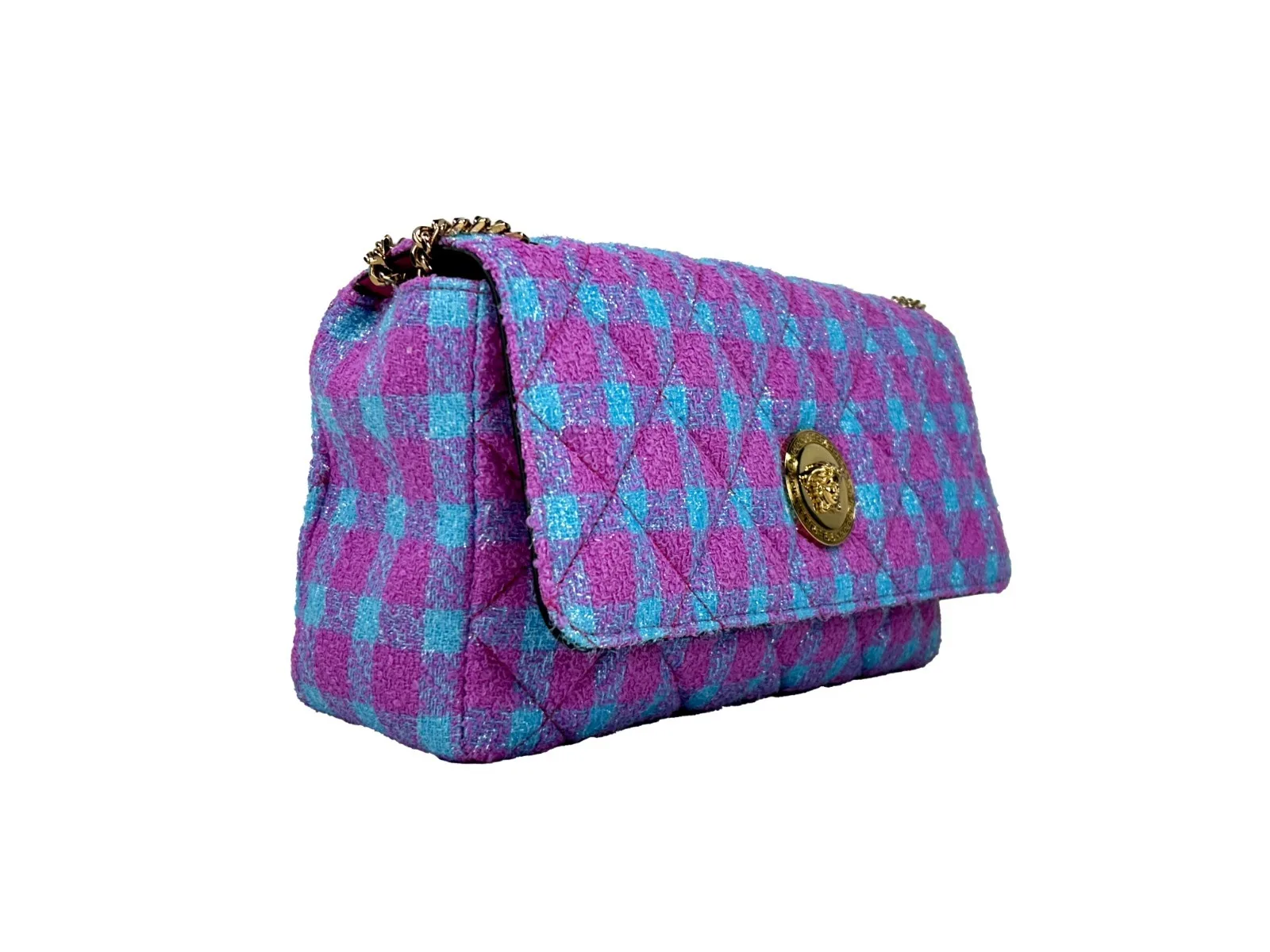 Versace Wool Lurex Medium Shoulder Crossbody Bag - Image 2