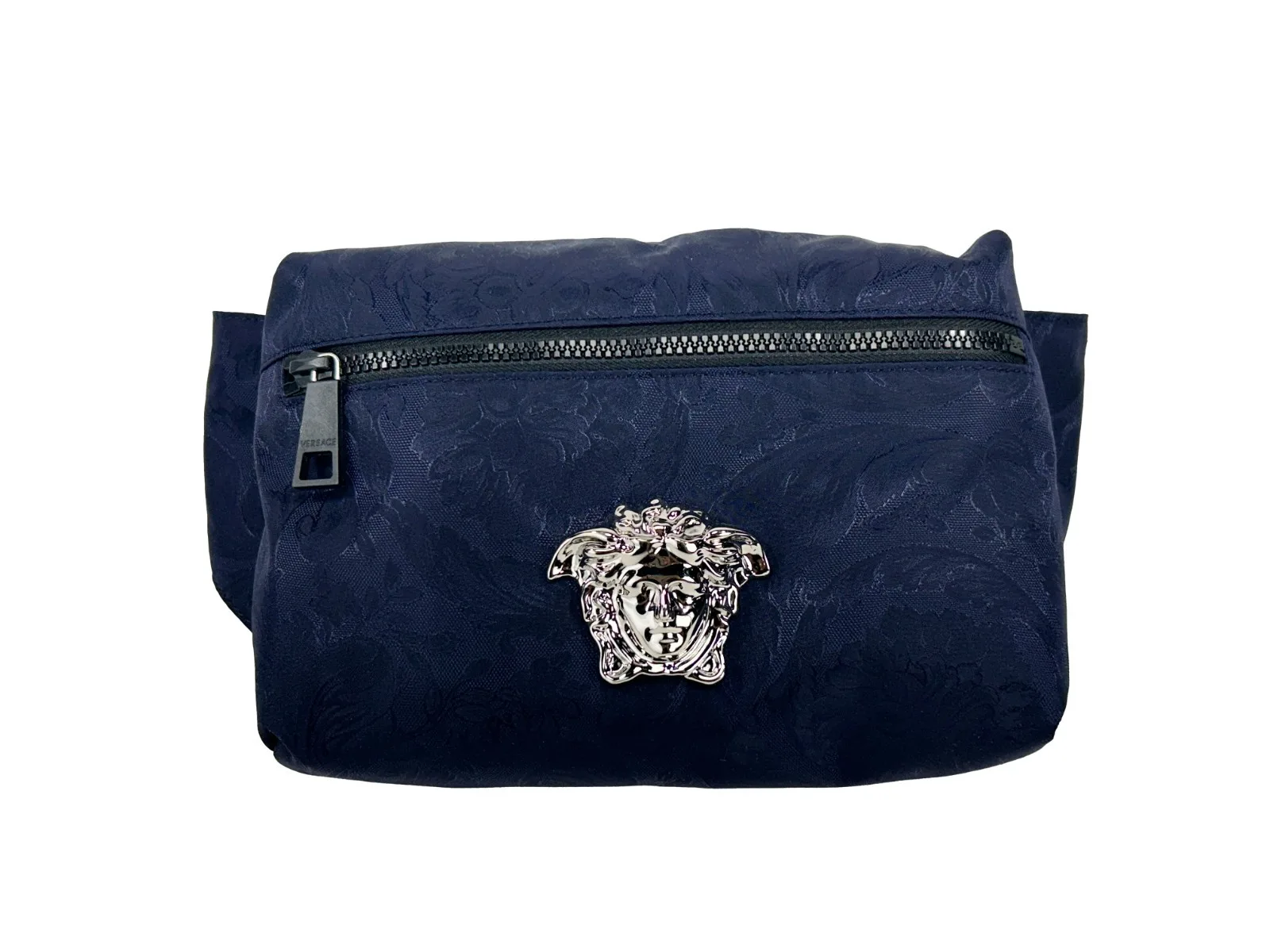 Versace Medusa Navy Nylon Belt Bag Waist Fanny Pack Purse