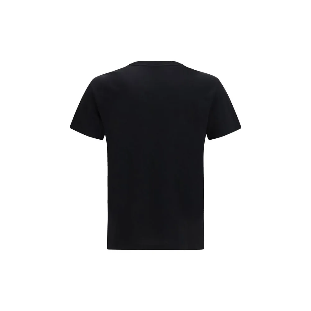 Black Cotton T-Shirt - Image 2