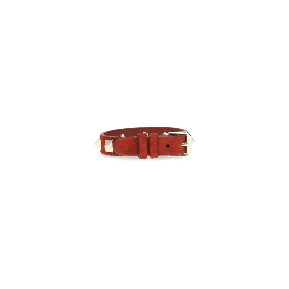 Red Calf Leather Bos Taurus Bracelet - Image 2