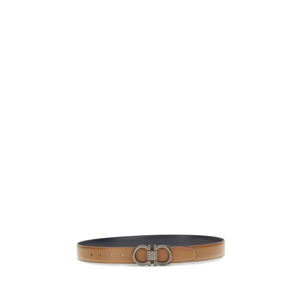 Beige Calf Leather Bos Taurus Regular Belt - Image 2