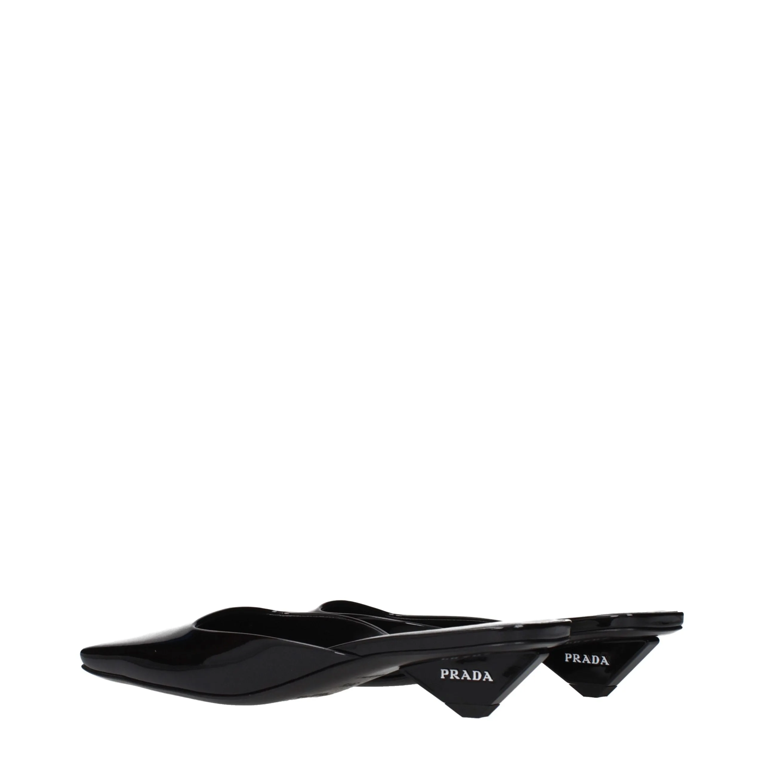 Black Leather Flat Sandals - Image 4