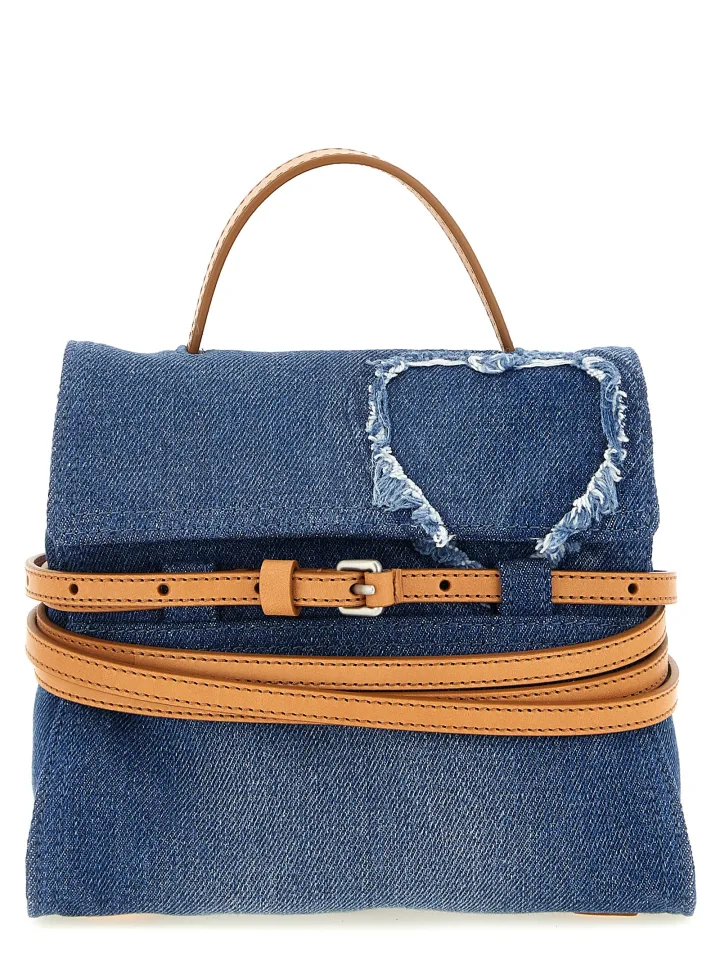 Blue Cotton Handbag