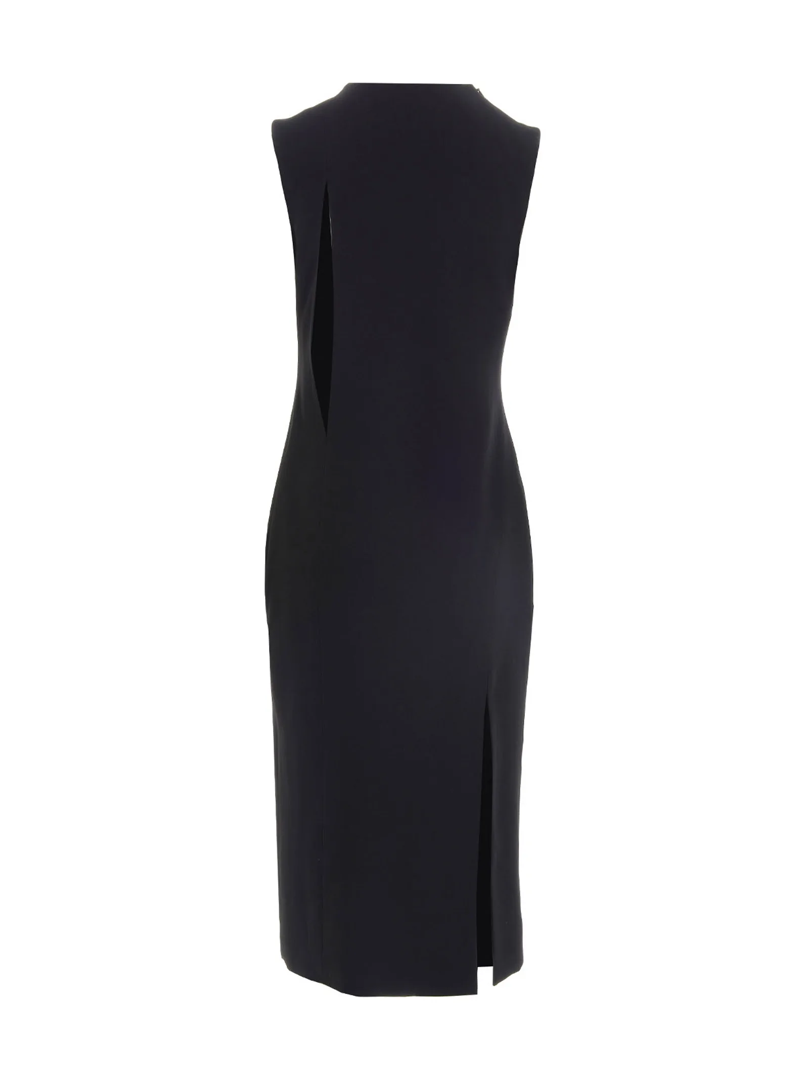 Black Acetate Midi Dress - Image 2
