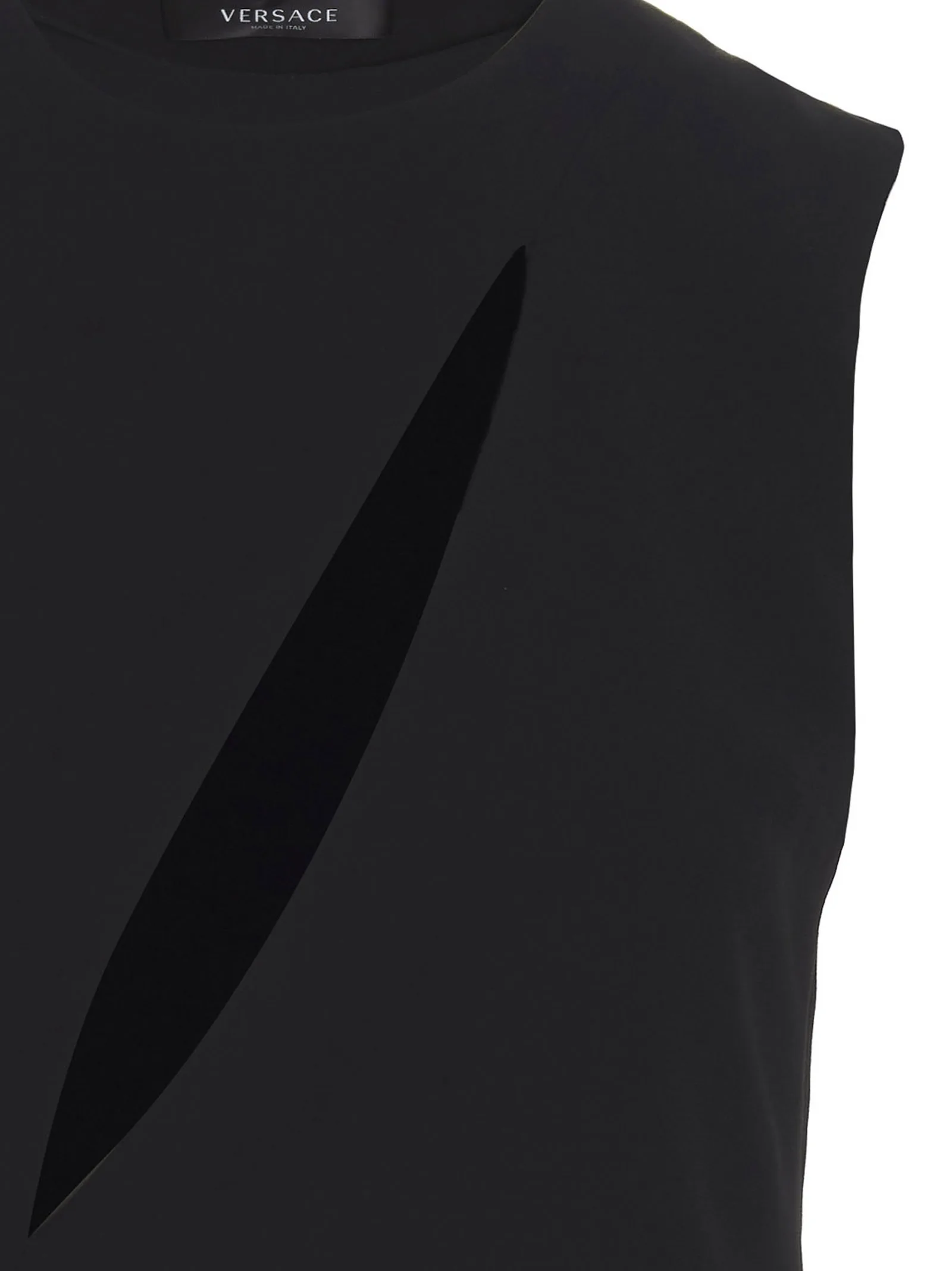 Black Acetate Midi Dress - Image 3