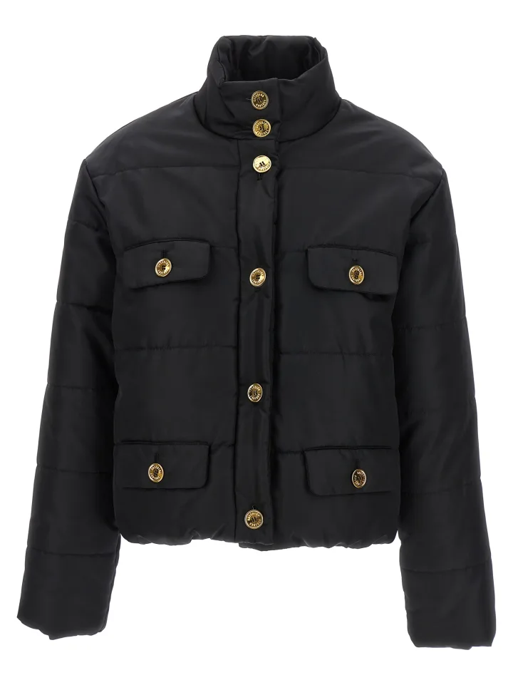 Black Polyamide Full - Length Jacket
